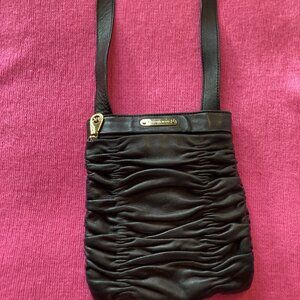 Michael Kors crossbody genuine leather long strap small bag -  Chic Black